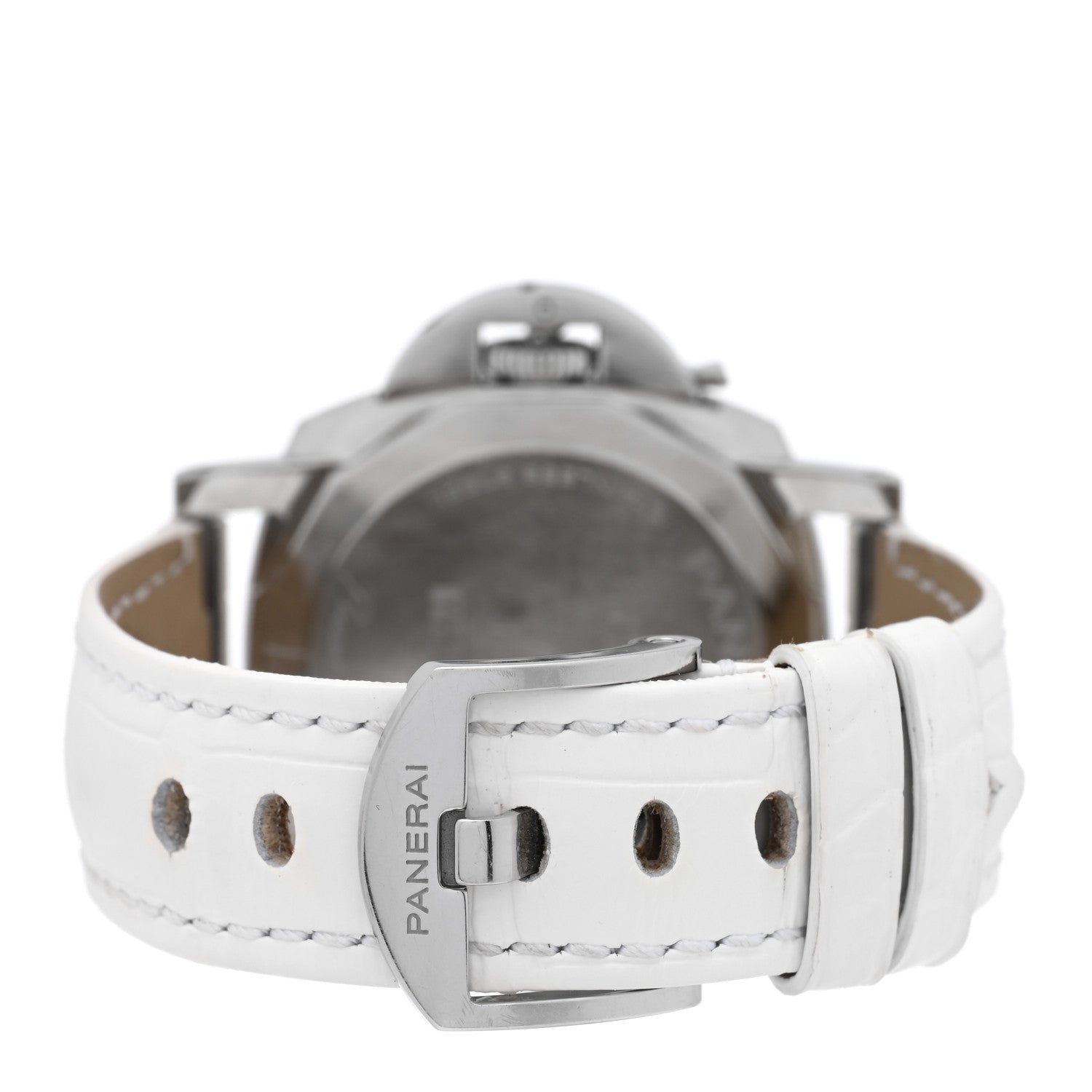 Panerai Stainless Steel Alligator 38mm Luminor Due Luna Rossa Automatic Watch White PAM01306 3 of 5