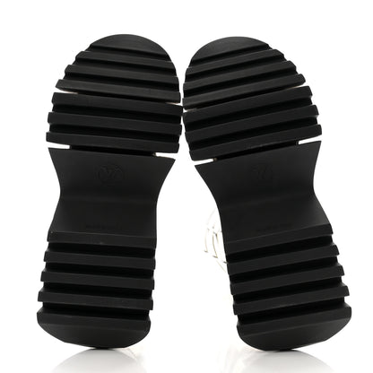 Louis Vuitton Patent Calfskin LV Zoom High Boots 39 Black White 6 of 9
