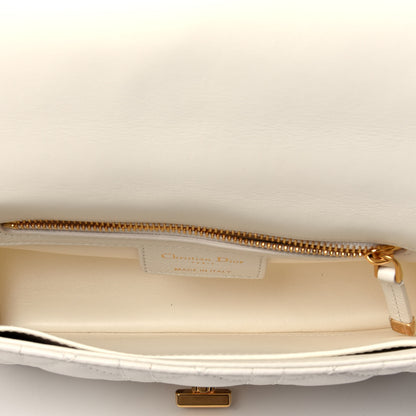 Christian Dior Lambskin Cannage Small Caro Bag Ivory 4 of 8
