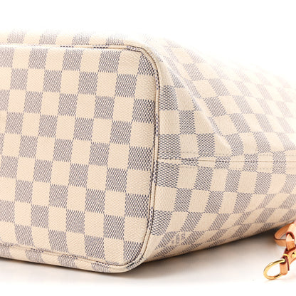 Louis Vuitton Damier Azur Neo Neverfull MM Rose Ballerine 11 of 12