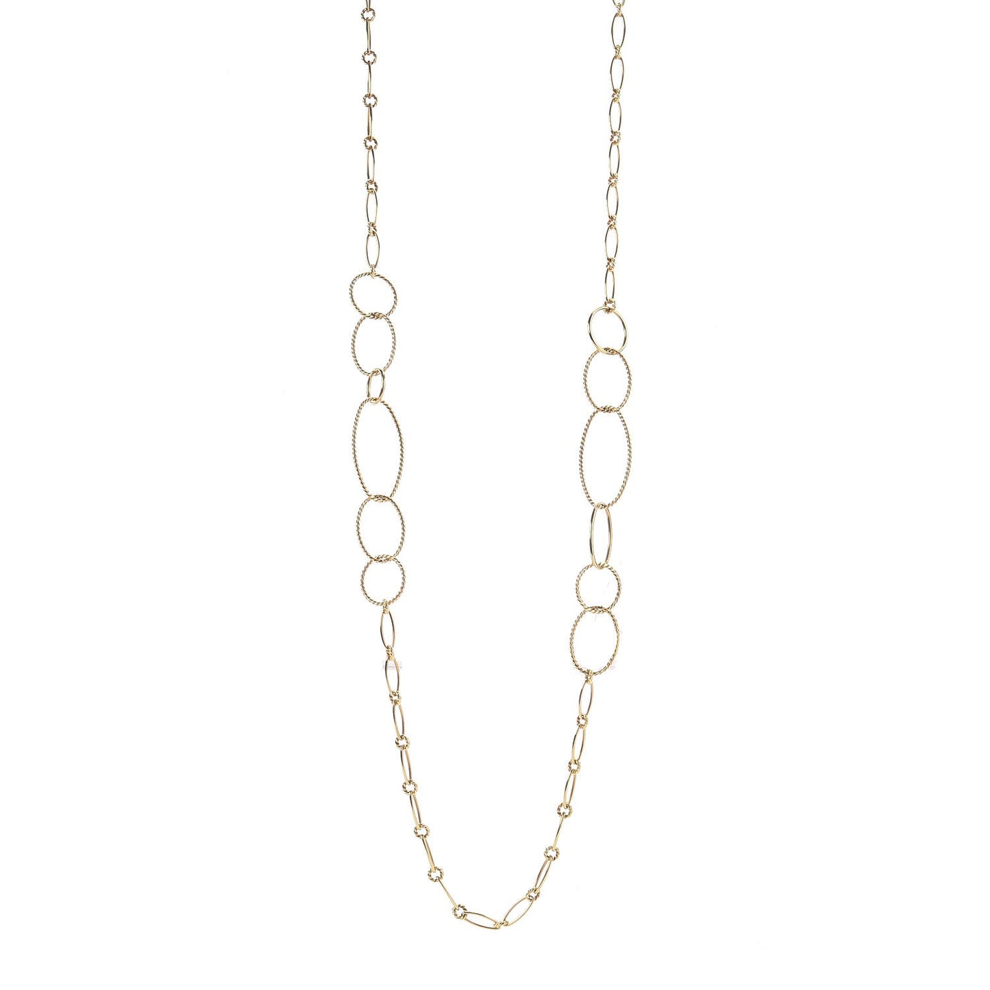 18K Yellow Gold Mobile Link Necklace