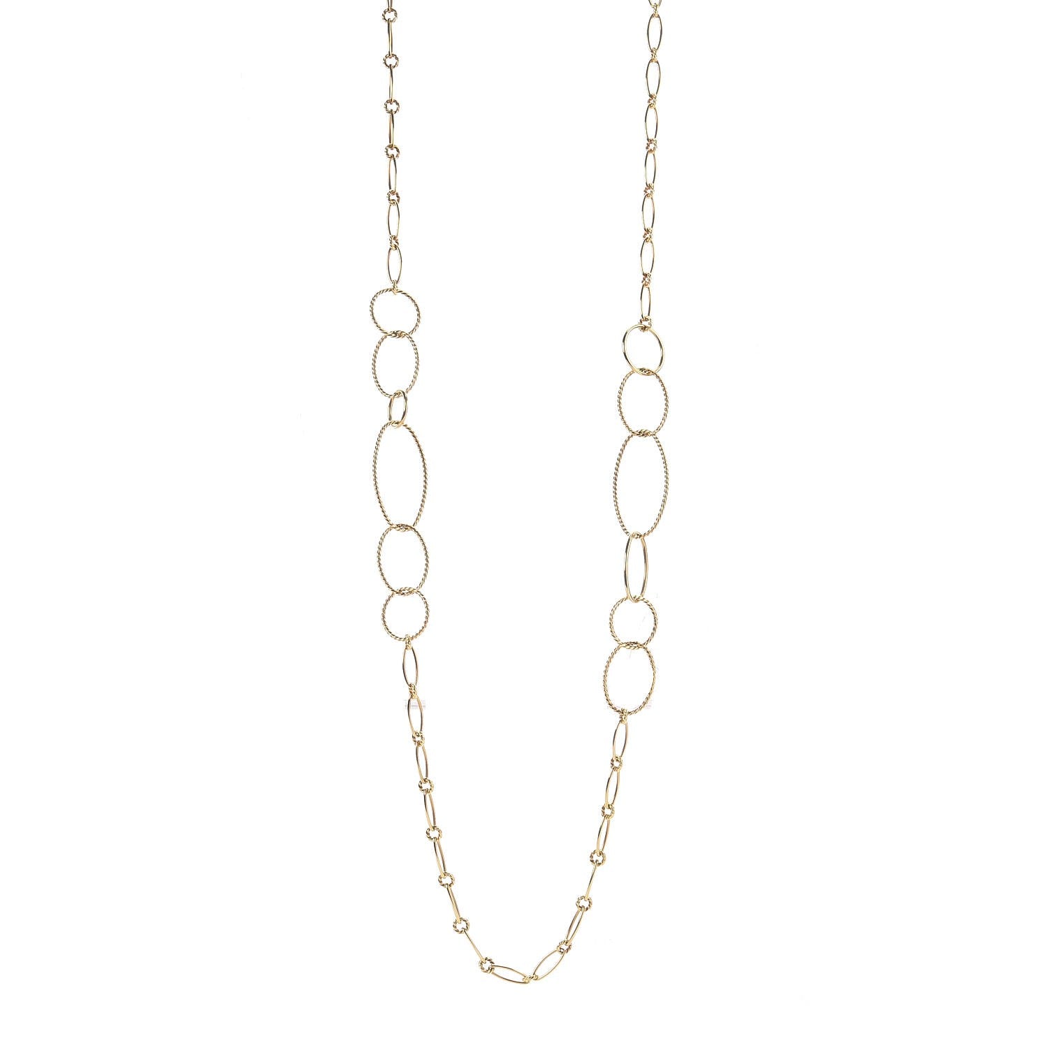 David Yurman 18K Yellow Gold Mobile Link Necklace 1 of 5