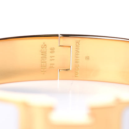 Hermes Enamel Narrow Clic Clac H Bracelet PM White 5 of 6