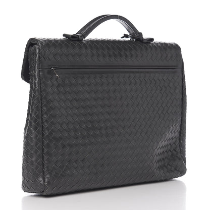 Bottega Veneta Nappa Intrecciato VN Briefcase Black 2 of 11