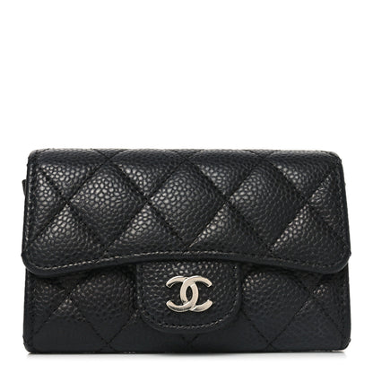 Chanel Caviar Quilted Flap Card Holder Black 1 of 8