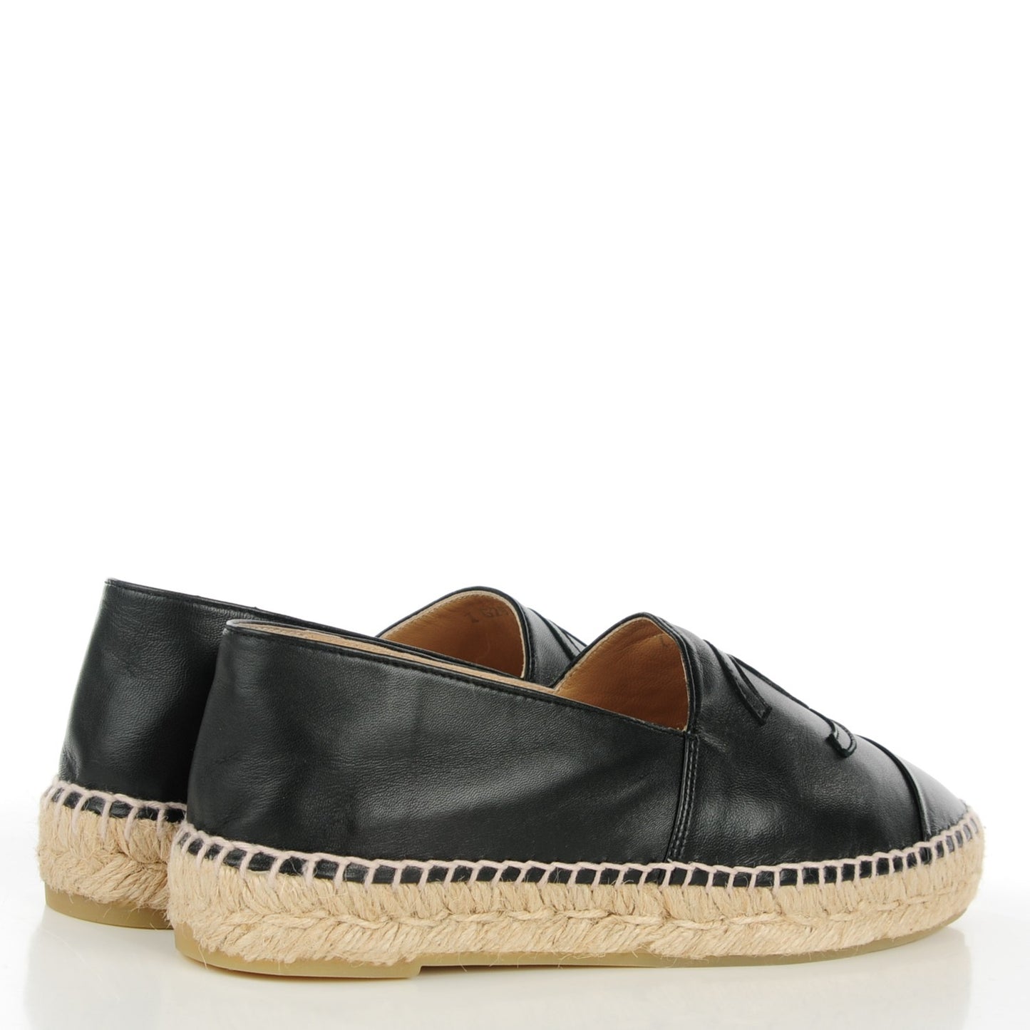 Lambskin CC Espadrilles 38 Black