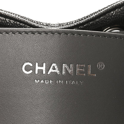 Chanel Metallic Caviar Quilted Small Chanel 25 Handbag Silver 6 of 10
