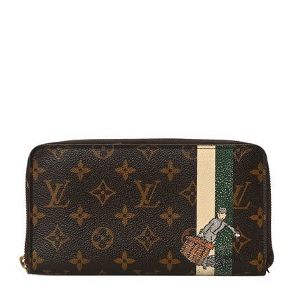 Louis Vuitton Monogram Groom Zippy Organizer Wallet Green 1 of 20