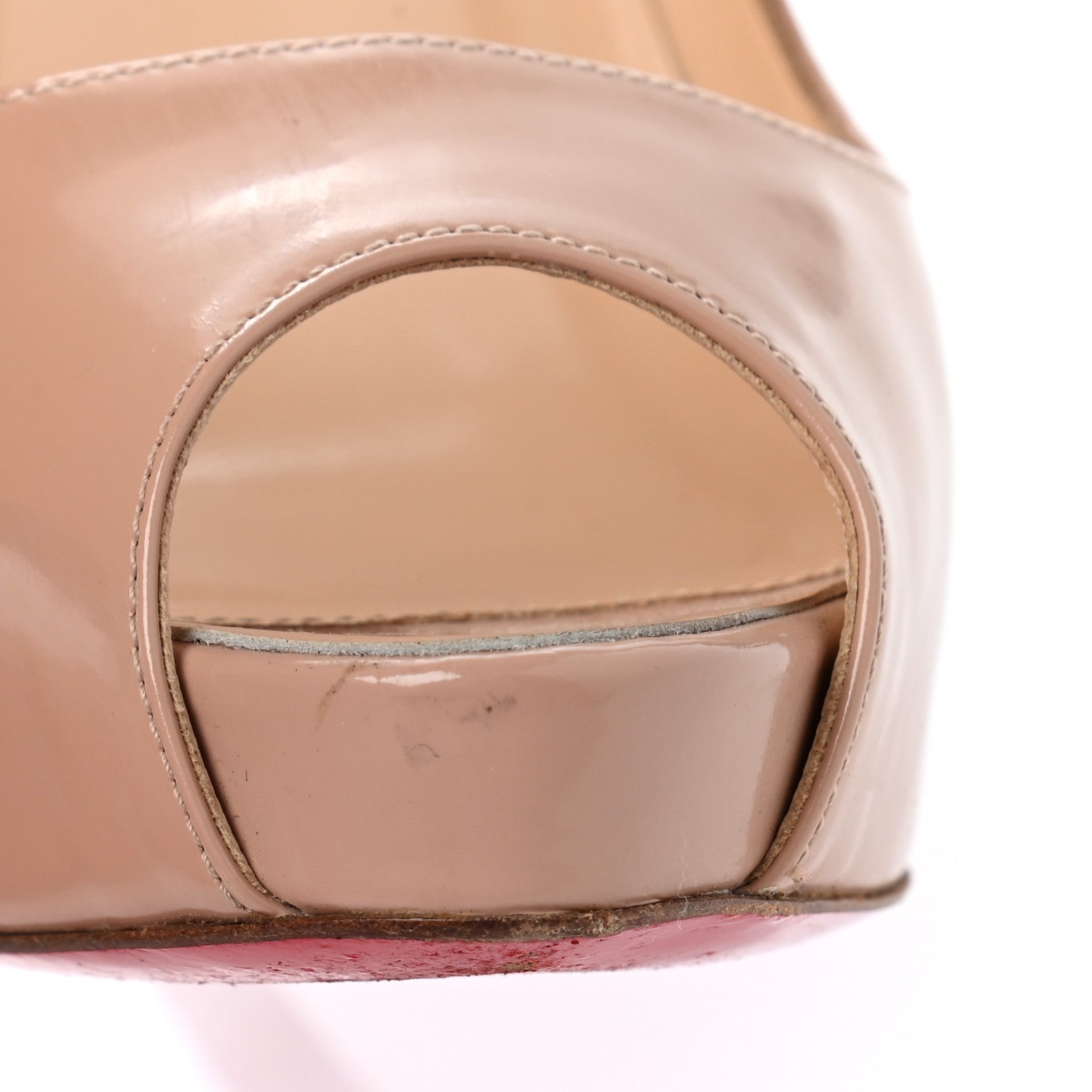 Christian Louboutin Patent New Very Prive 120 Pumps 36 Nude 6 of 7