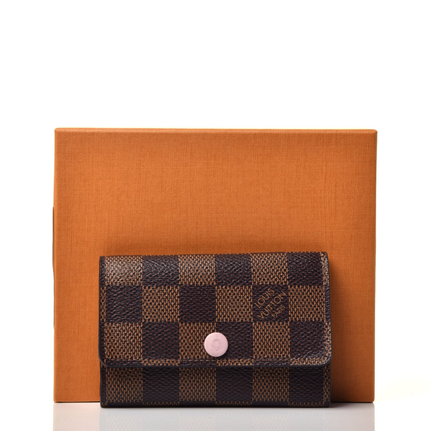 Damier Ebene Multicles 6 Key Holder Rose Ballerine