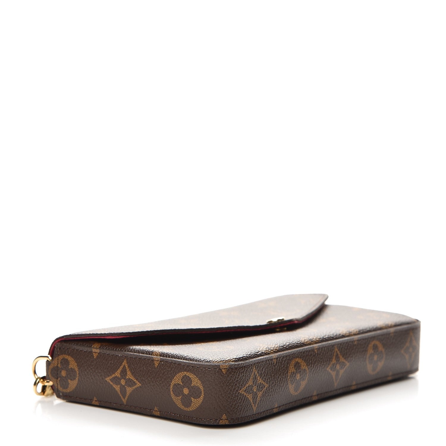 Louis Vuitton Monogram Pochette Felicie Chain Wallet Fuchsia 4 of 9