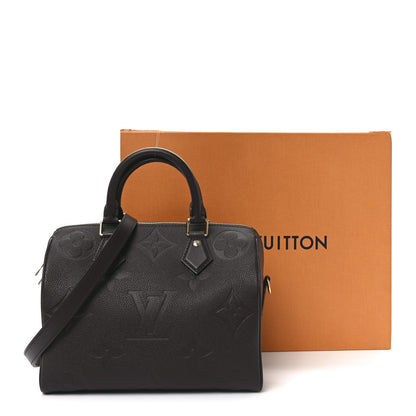 Louis Vuitton Empreinte Monogram Giant Speedy Bandouliere 25 Chocolate 10 of 10
