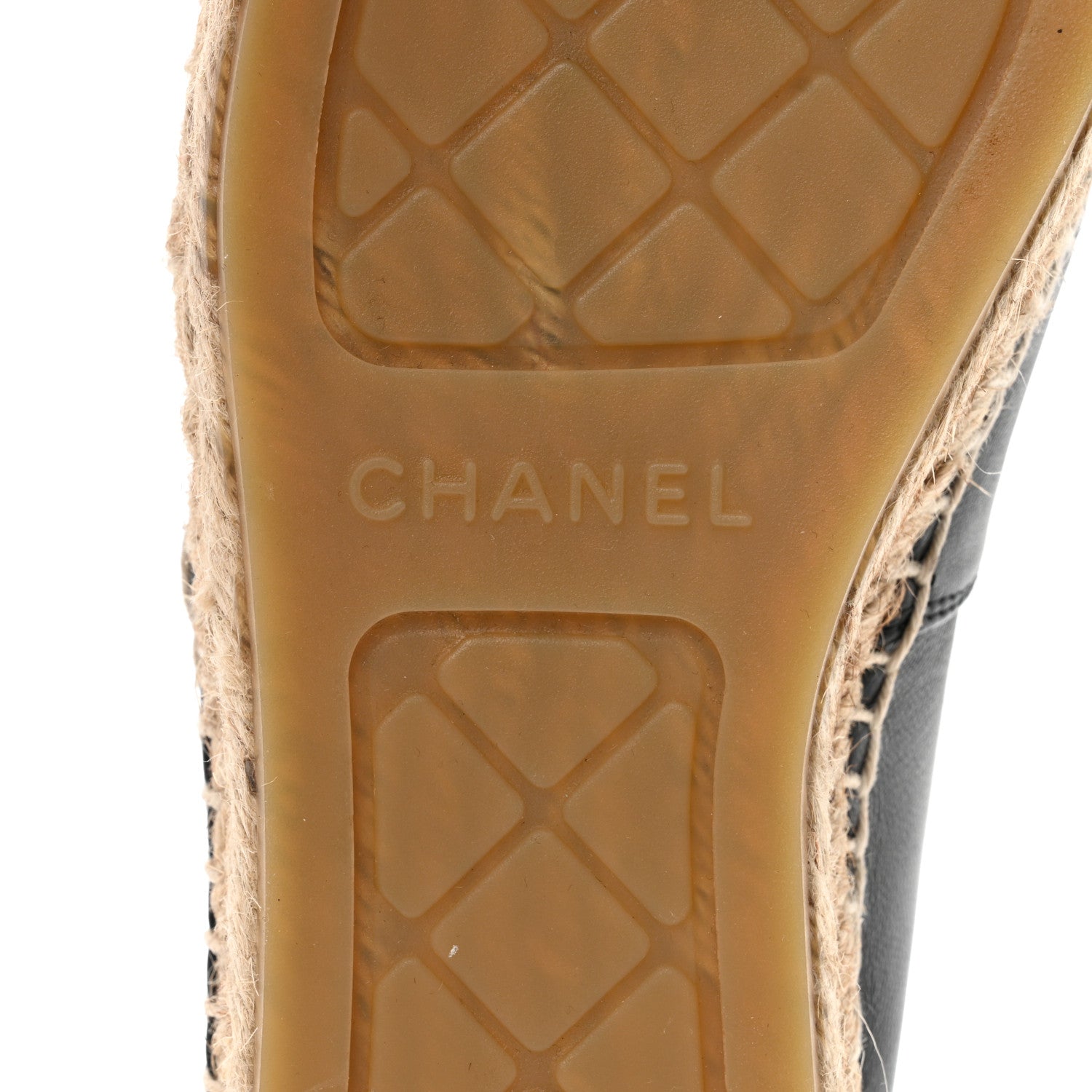 Chanel Lambskin CC Espadrilles 37 Black 8 of 8
