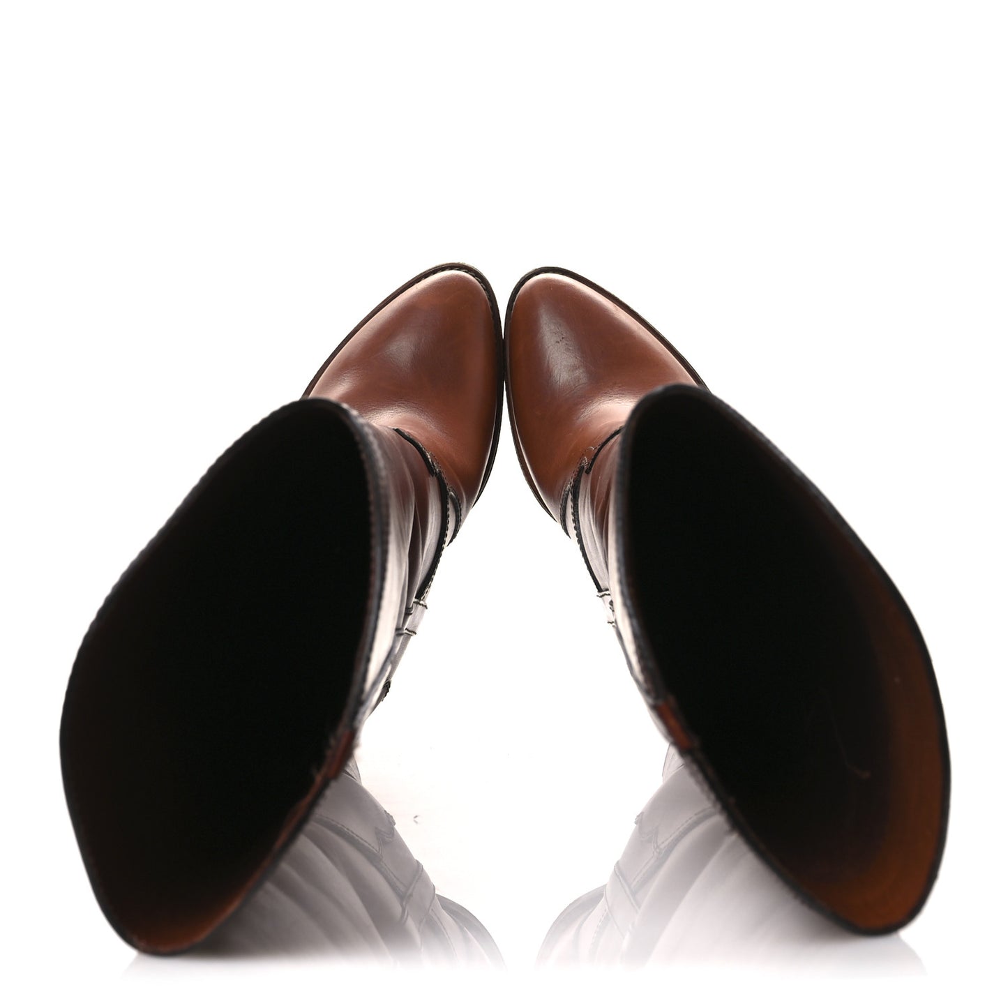 Kate 105 Western Knee High Boots 40 New Papaya