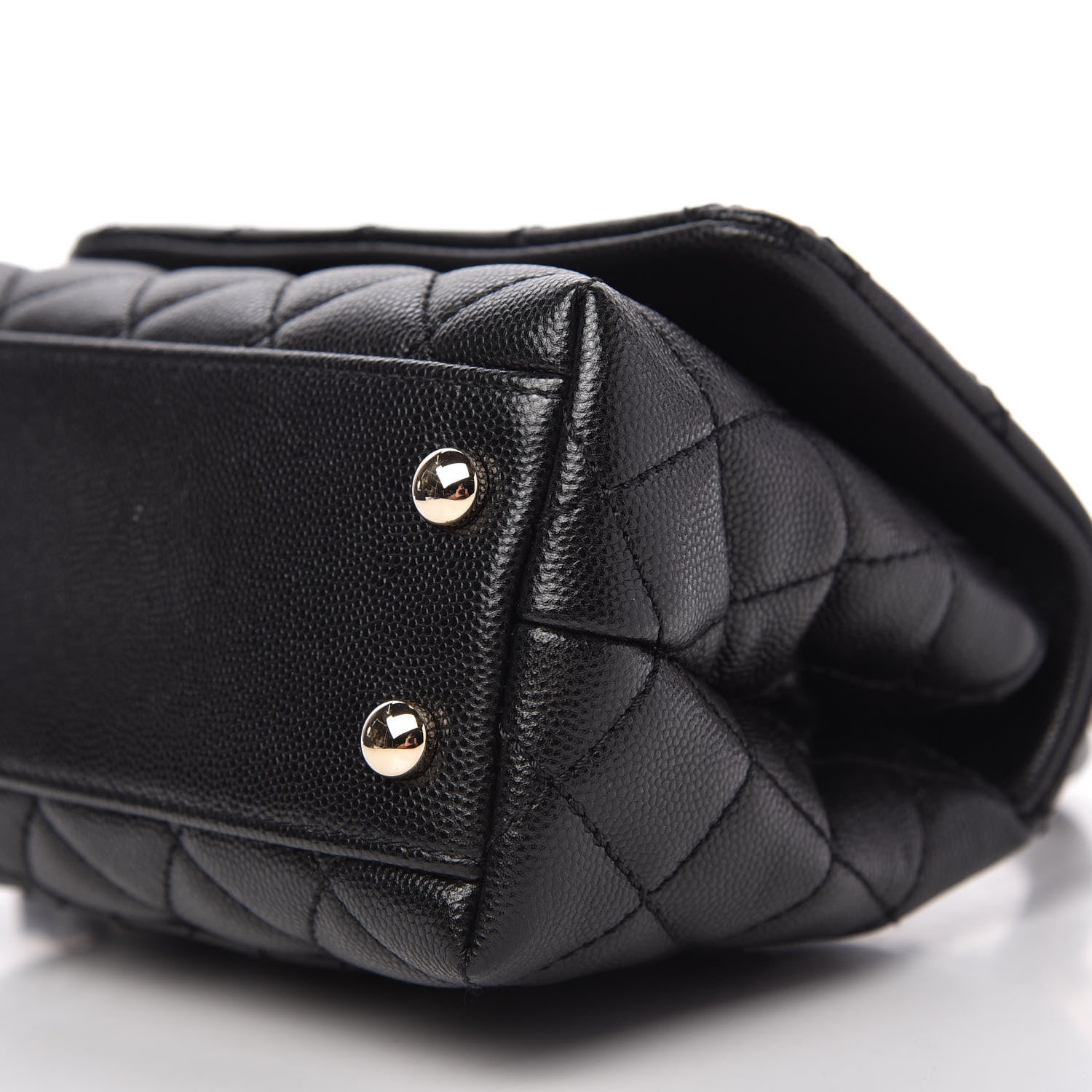 Chanel Caviar Quilted Extra Mini Coco Handle Flap Black 7 of 11