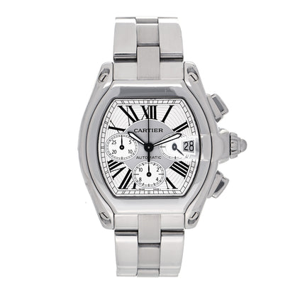 Cartier Stainless Steel 42mm Roadster Chronograph Automatic Watch 1 of 4