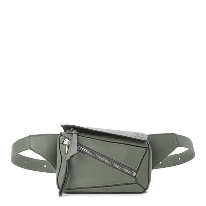 Loewe Calfskin Mini Puzzle Bumbag Dark Sage 1 of 10