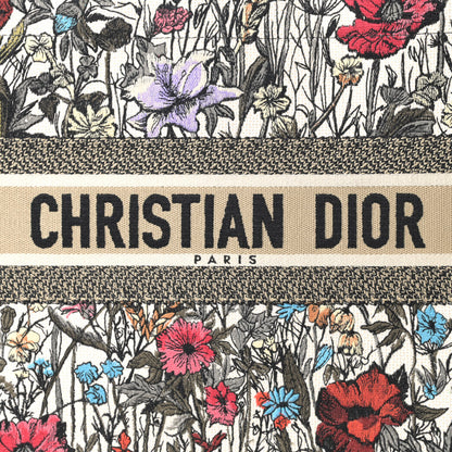 Christian Dior Canvas Embroidered Medium Mille Fleurs Book Tote Multicolor 7 of 12