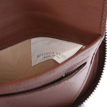 Bottega Veneta Nappa Intrecciato Floral Embroidered Zip Around Wallet Brown 5 of 10