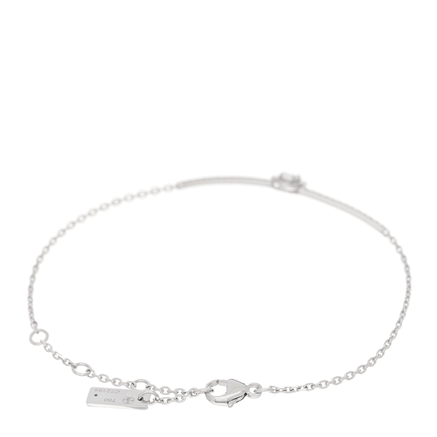 18K White Gold Diamond Glam'Azone Pave Bracelet