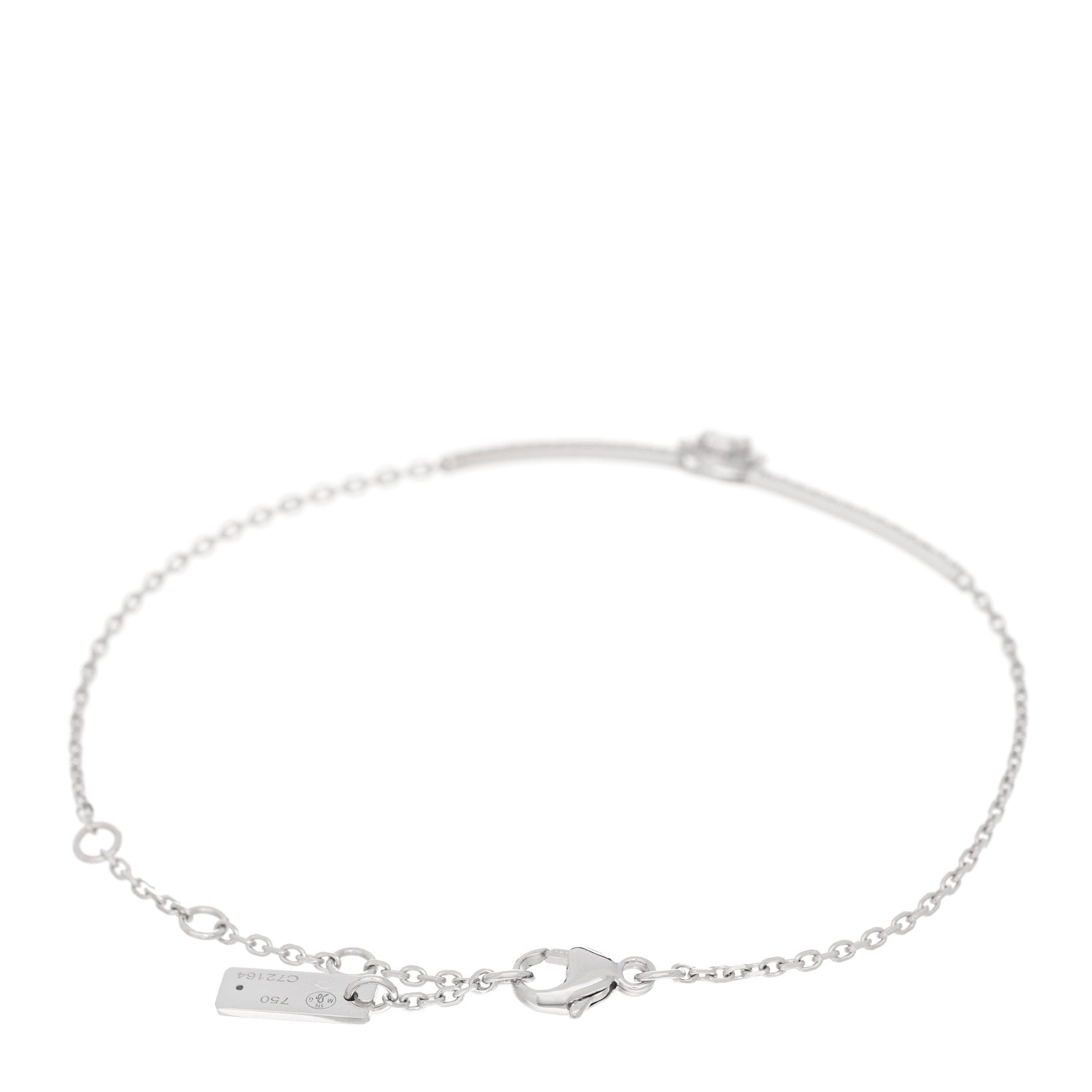 Messika 18K White Gold Diamond Glam'Azone Pave Bracelet 2 of 4