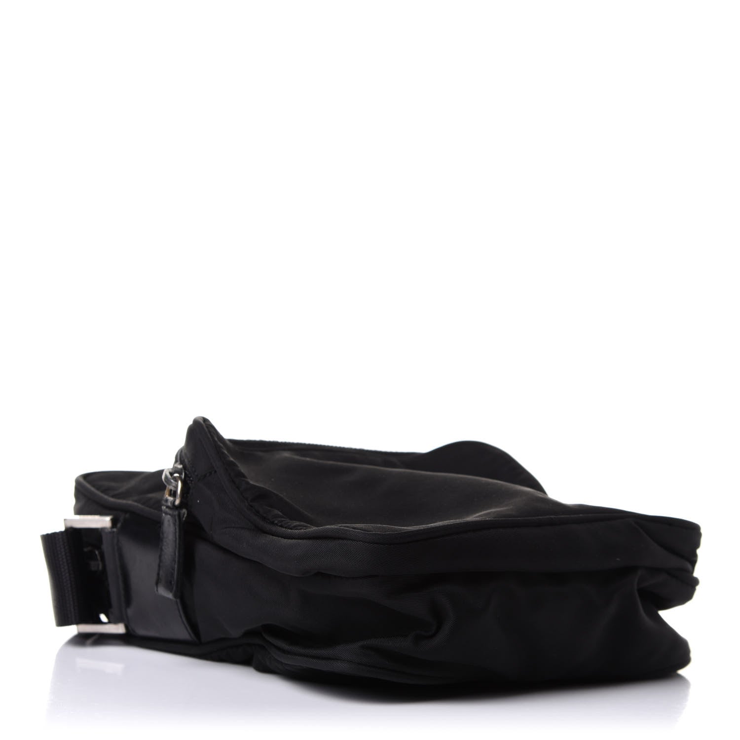 Prada Nylon Flat Messenger Bag Black 3 of 9