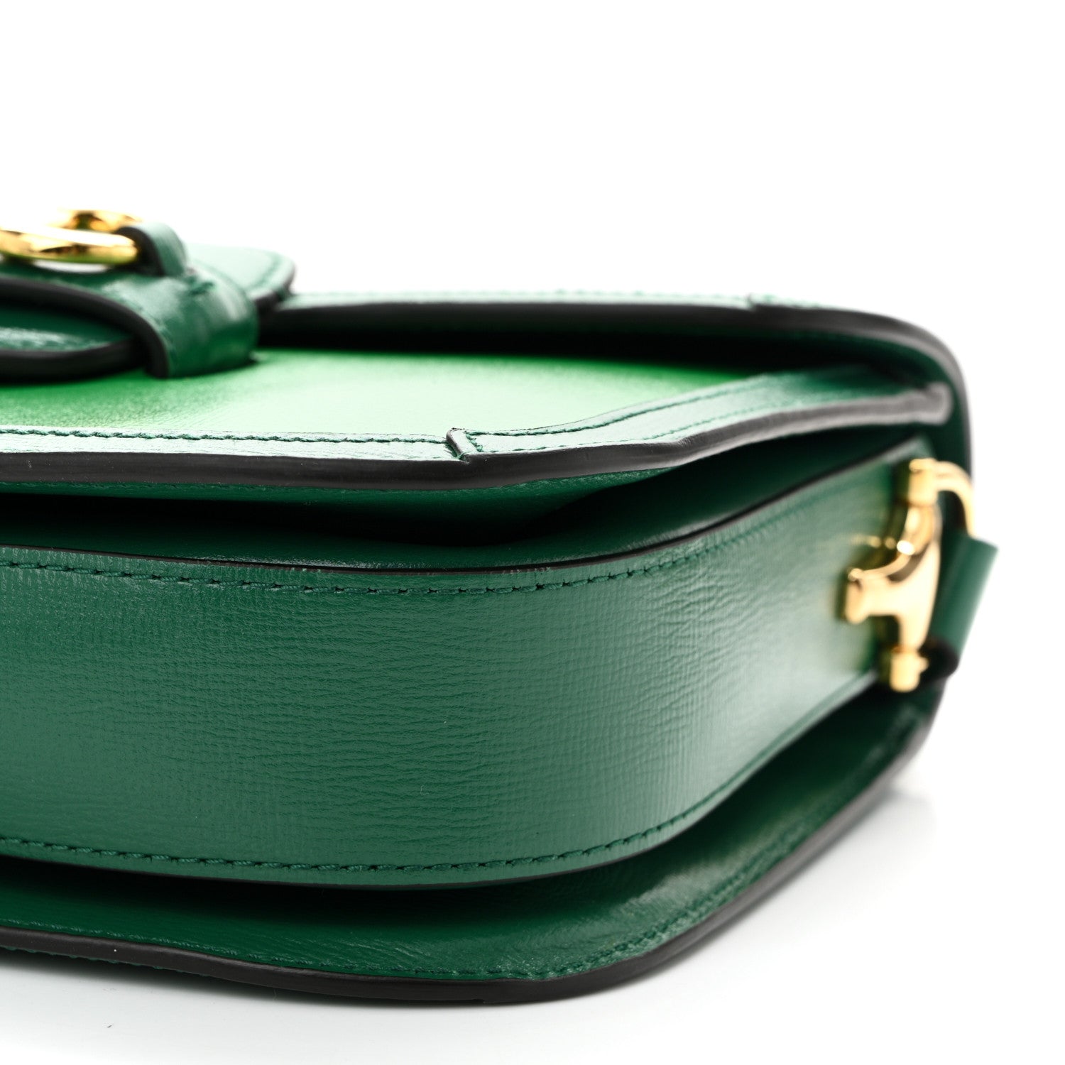 Gucci Azalea Calfskin Horsebit 1955 Shoulder Bag New Shamarock Emerald 10 of 10