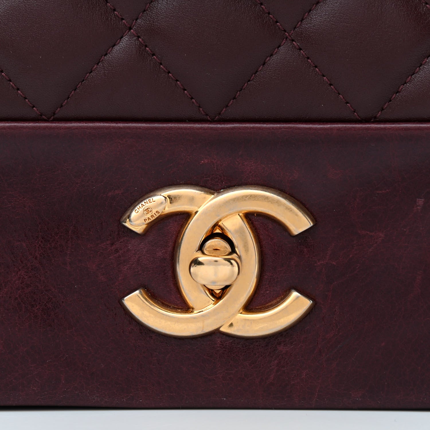 Chanel Calfskin Quilted Jumbo Soft Elegance Flap Bordeaux 8 of 10