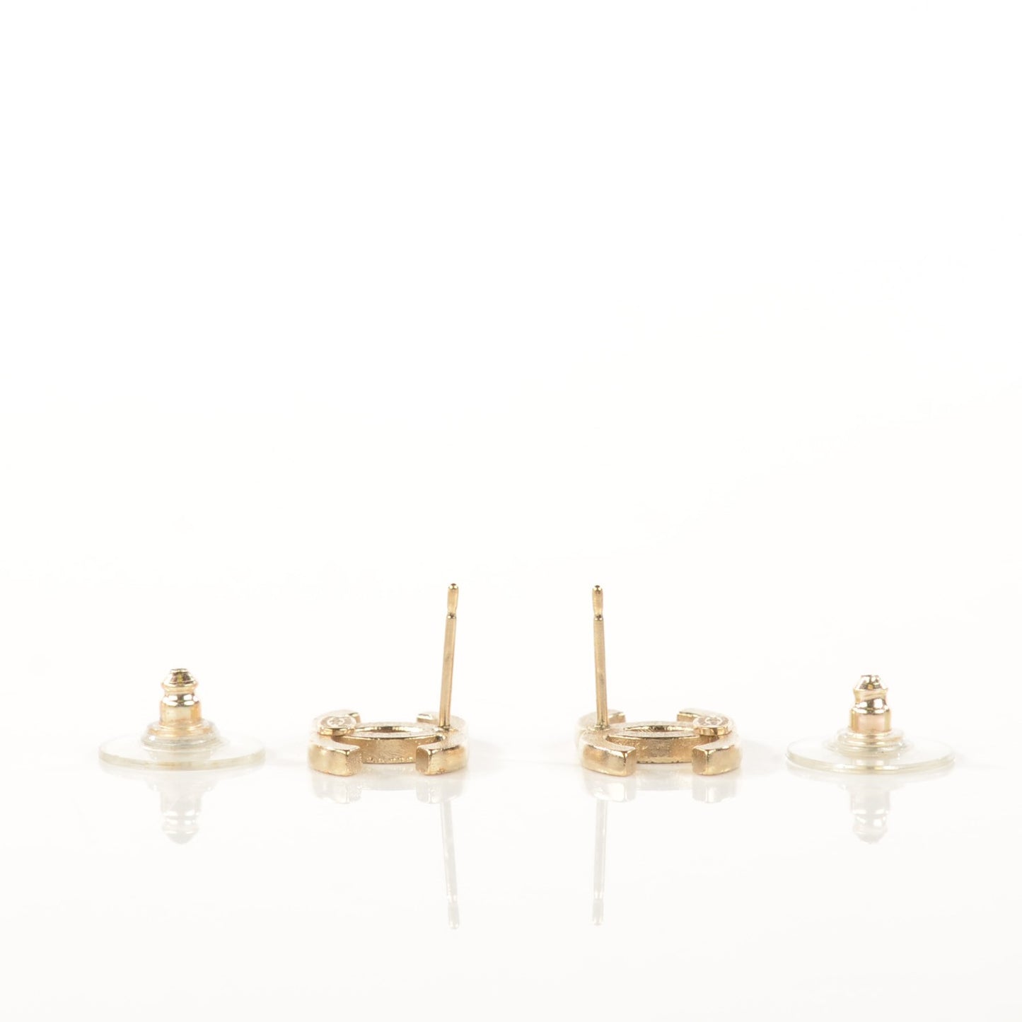 Crystal Timeless CC Earrings Gold