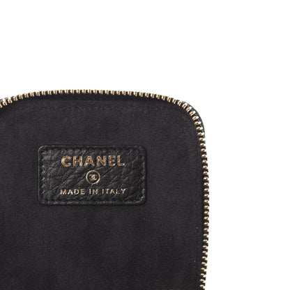 Chanel Calfskin Quilted Jewelry Travel Case Black 7 of 9