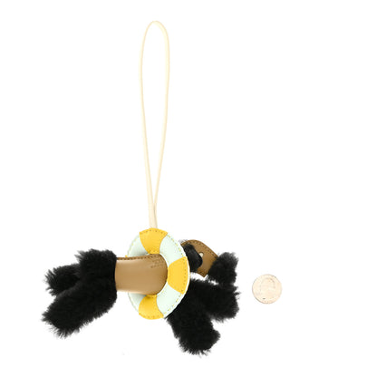 Hermes Milo Lambskin Merinos Wool Budy A La Mer Charm Black Dune Craie Jaune De Naples Peppermint 2 of 5