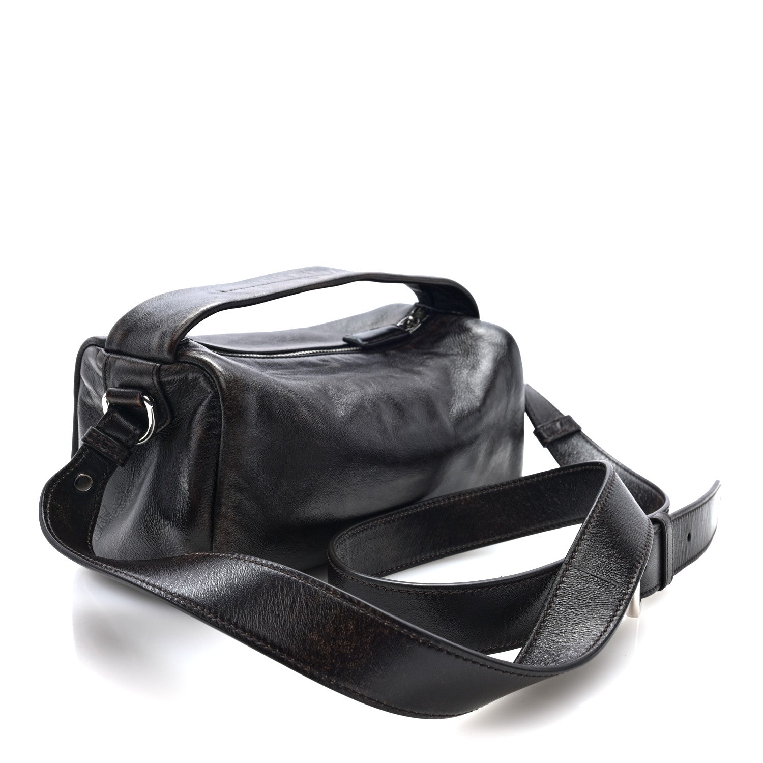 Prada Vintage Nappa Shoulder Bag Moro 3 of 10