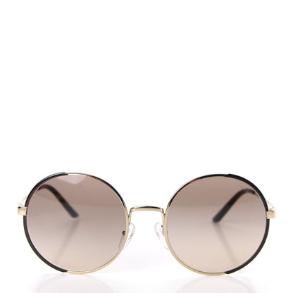 Prada Metal Enamel Oversized Round Sunglasses SPR59X Tortoise Gold 2 of 7