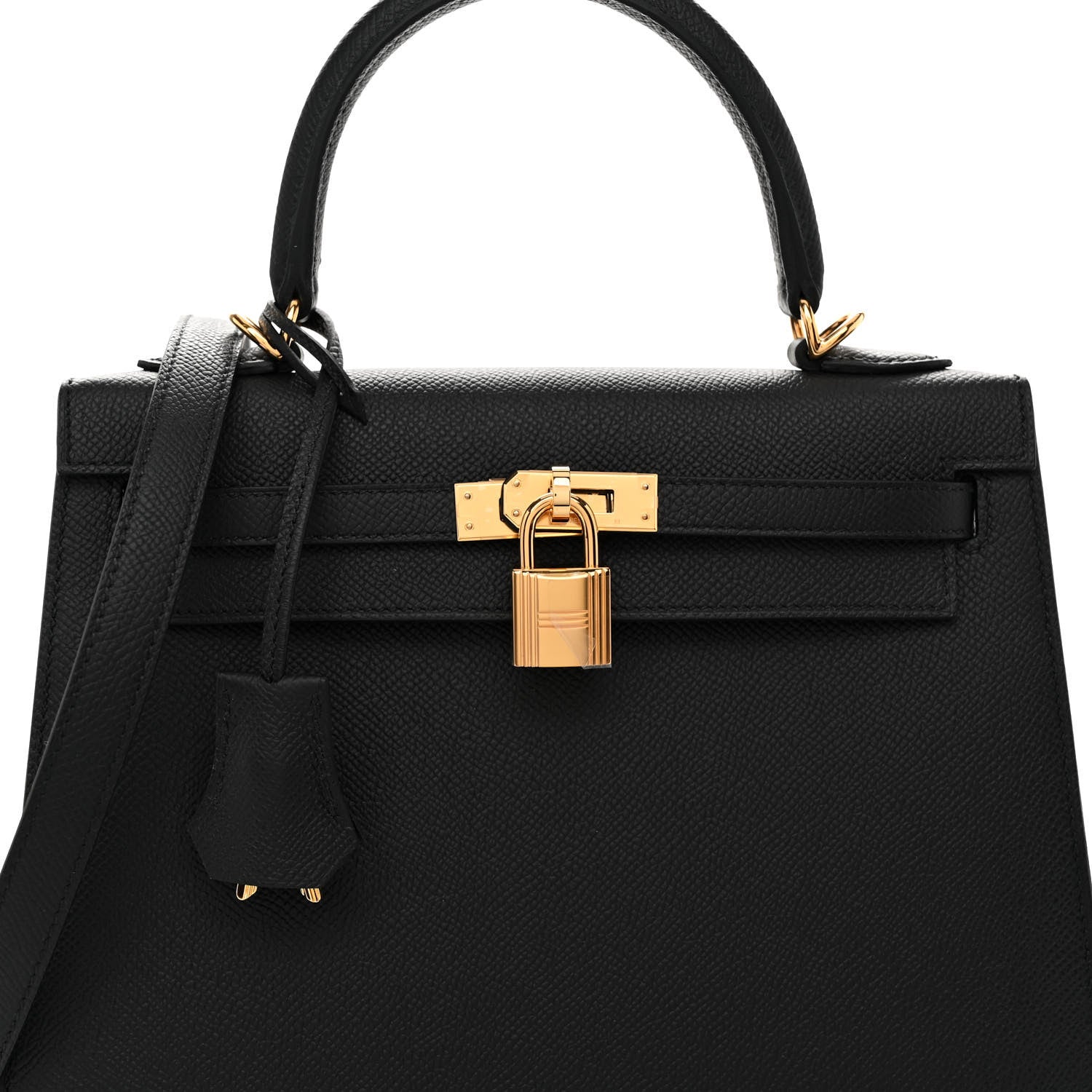 Hermes Epsom Kelly Sellier 25 Black 7 of 10