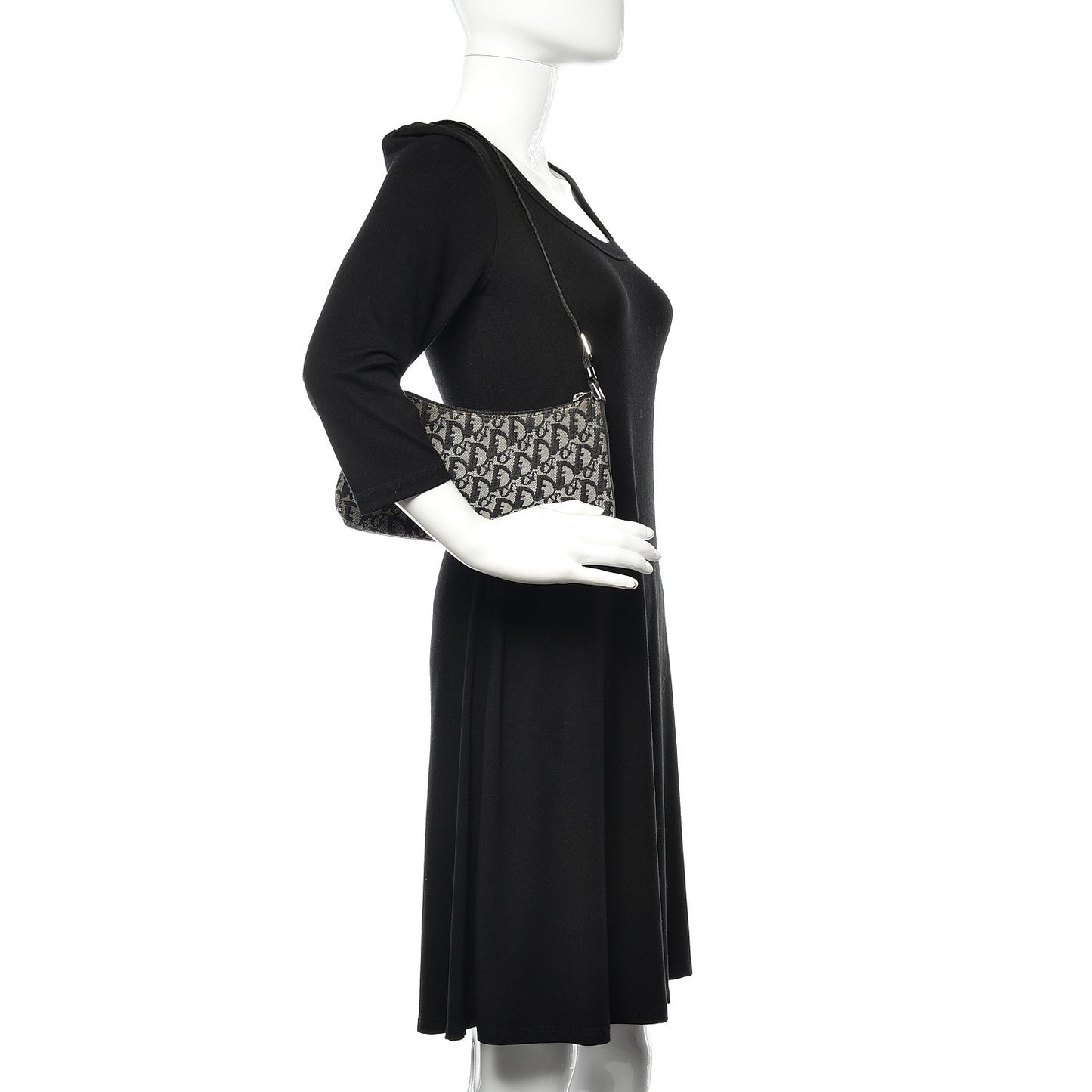 Monogram Shoulder Bag Pochette Black