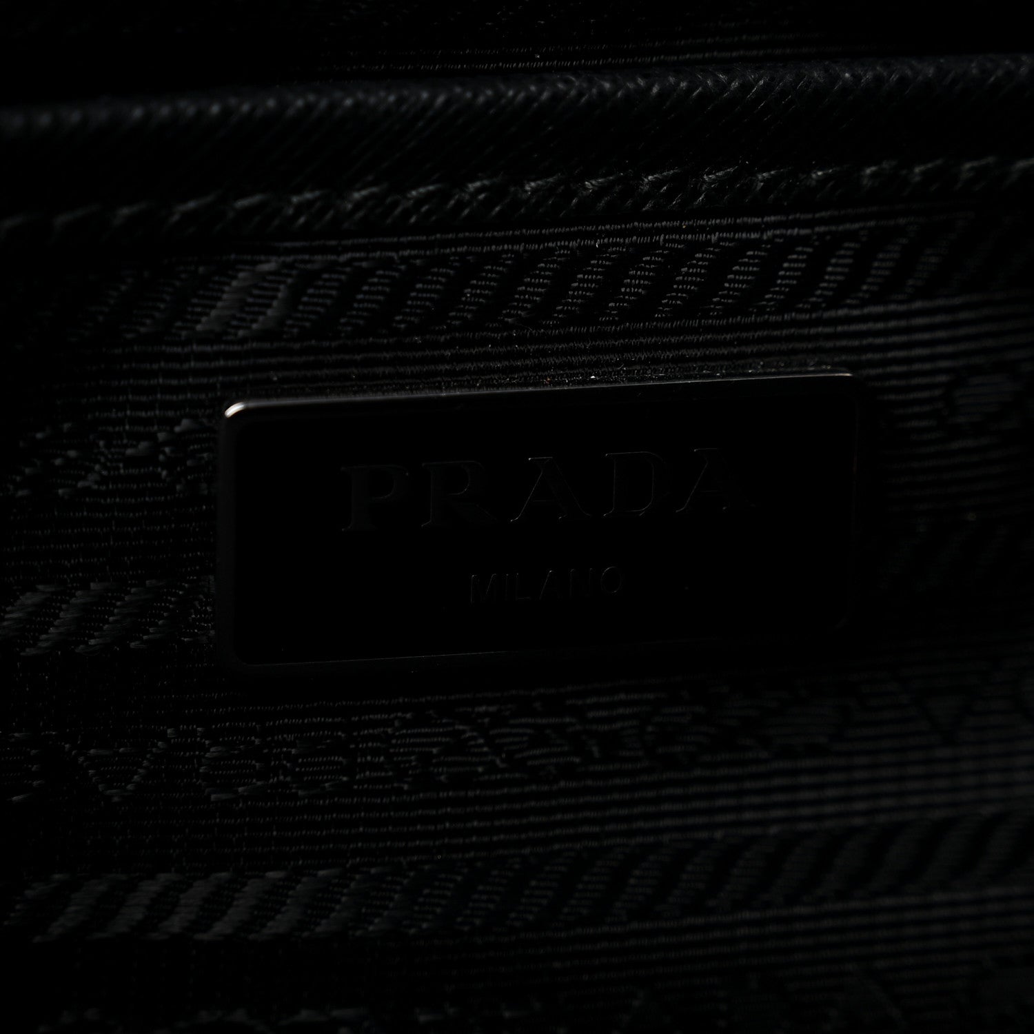 Prada Tessuto Nylon Saffiano Medium Backpack Black 7 of 13