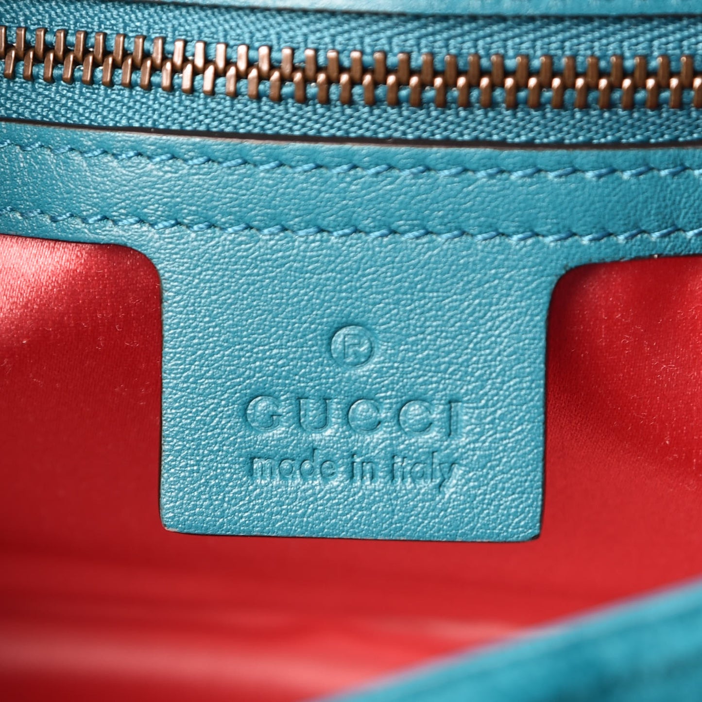 Velvet Matelasse Small GG Marmont Shoulder Bag Pavone Cyan
