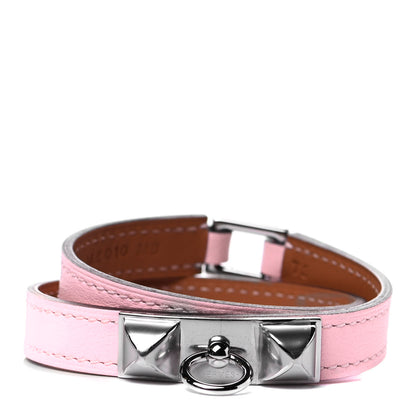 Hermes Swift Rivale Double Tour Bracelet T3 Rose Sakura 1 of 4