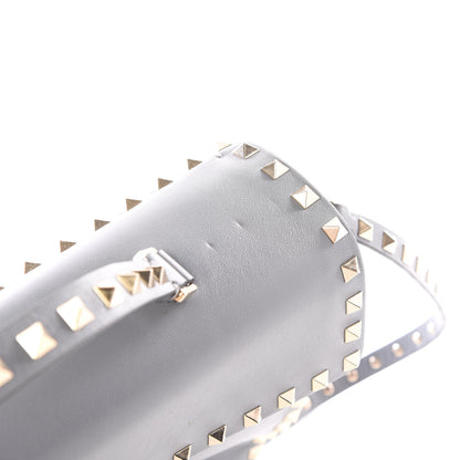 Valentino Garavani Vitello Rockstud Single Handle Flap Bag Light Stone 12 of 14