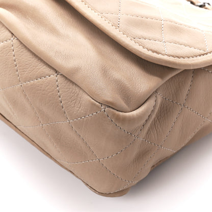 Chanel Grained Calfskin Large Natural Beauty Flap Beige 11 of 11