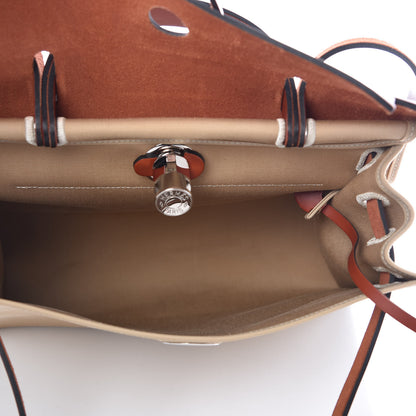 Hermes Vache Hunter Toile Herbag Zip 31 PM Trench Cuivre 7 of 12
