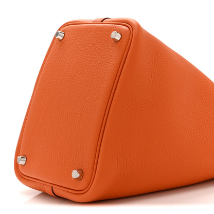 Hermes Taurillon Clemence Picotin Lock 18 PM Orange 10 of 10