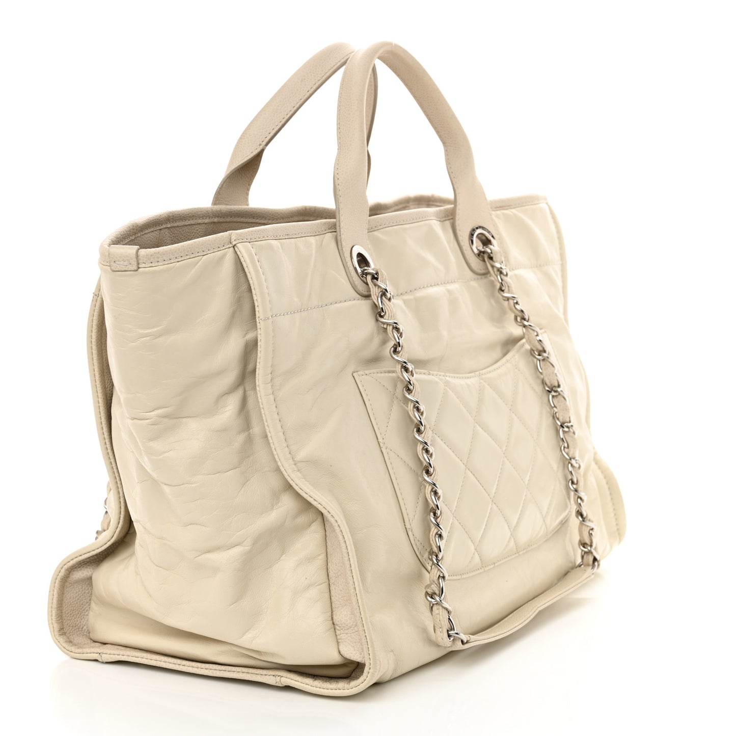 Calfskin Deauville Tote White