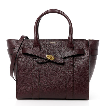 Mulberry Grain Vegetable Tanned Calfskin Small Zipped Bayswater Oxblood 1 of 13
