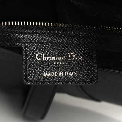 Christian Dior Grained Calfskin Saddle Bag Black 5 of 10