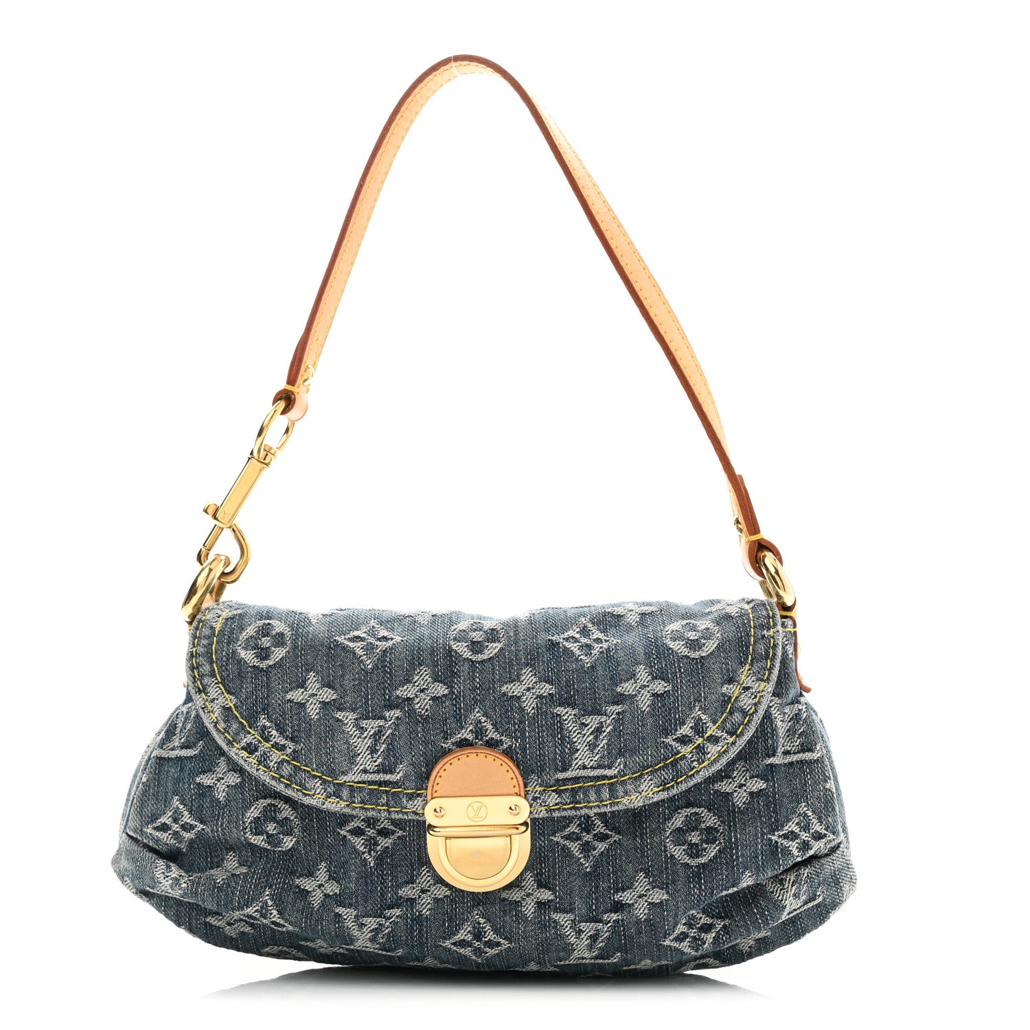 Louis Vuitton Monogram Denim Mini Pleaty Blue 1 of 10