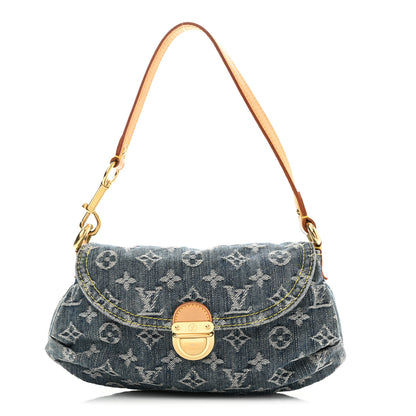 Louis Vuitton Monogram Denim Mini Pleaty Blue 1 of 10
