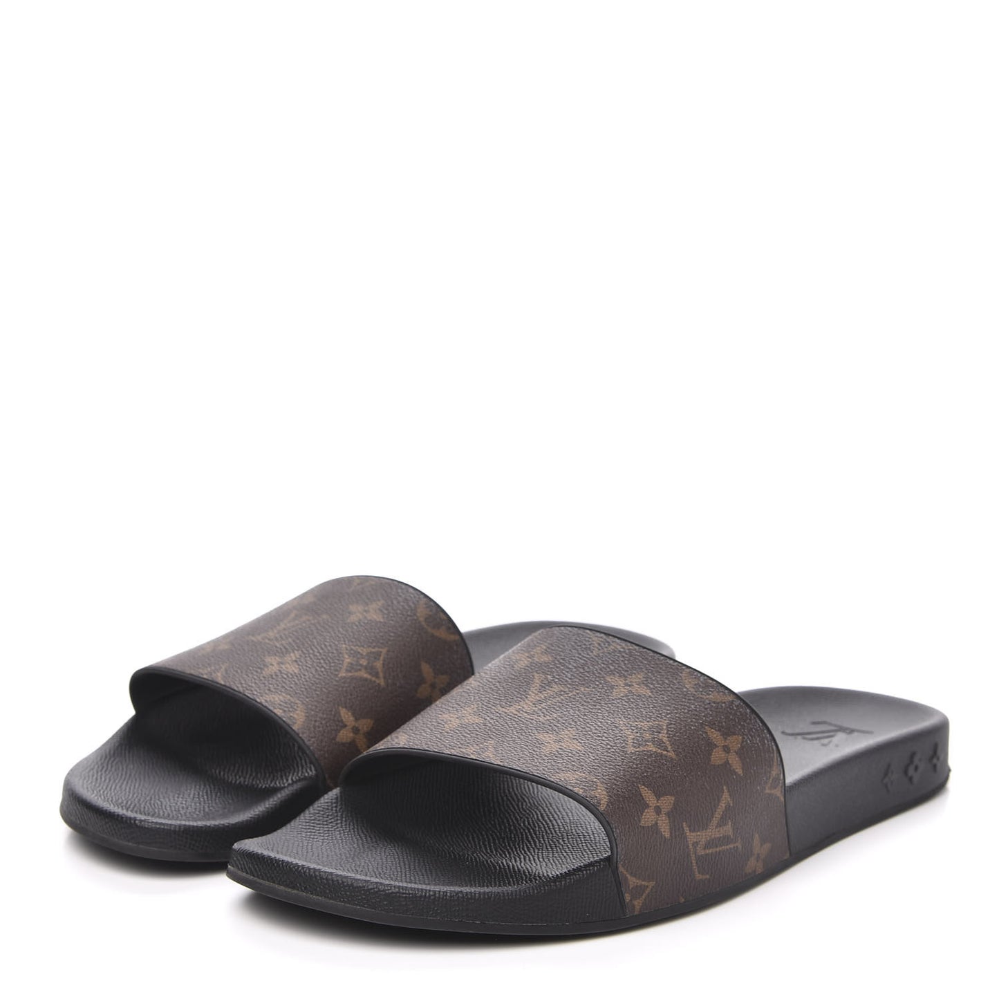 Rubber Monogram Mens Waterfront Mules 11 Macassar