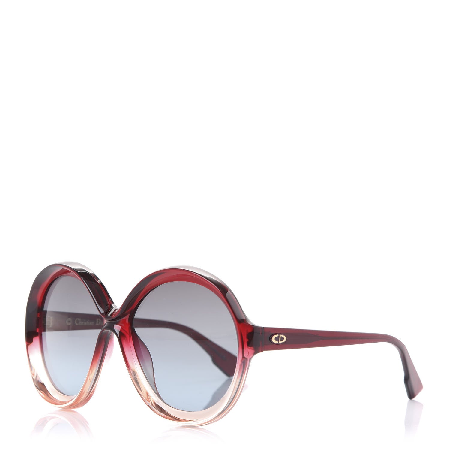 Christian Dior Acetate Bianca Sunglasses Burgundy Pink 1 of 8