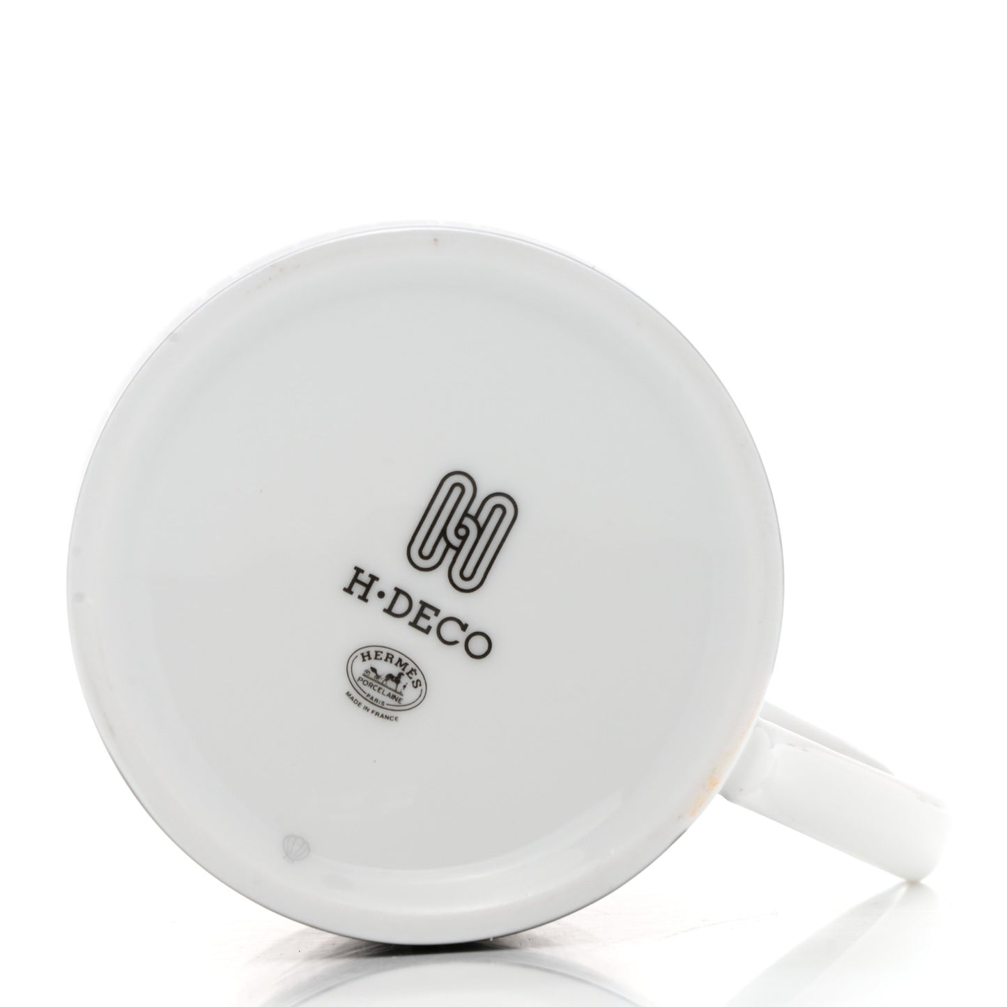 Porcelain H Deco Mug N°2 Black